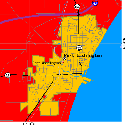 Port Washington map