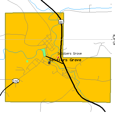 Soldiers Grove map
