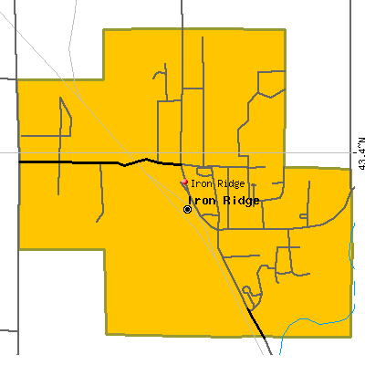 Iron Ridge map