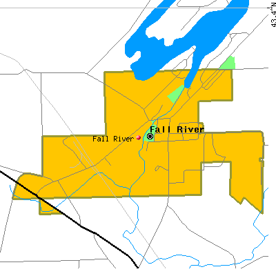Fall River map