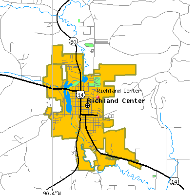 Richland Center map