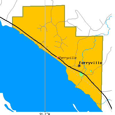 Ferryville map