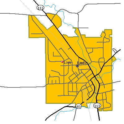 Lodi map