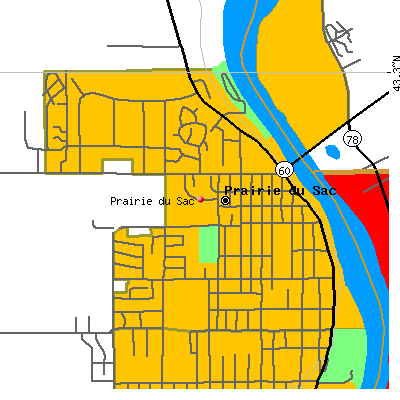 Prairie du Sac map