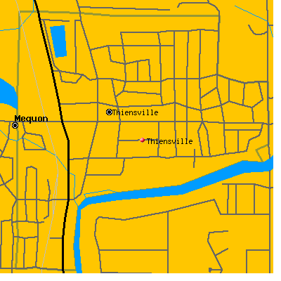 Thiensville map