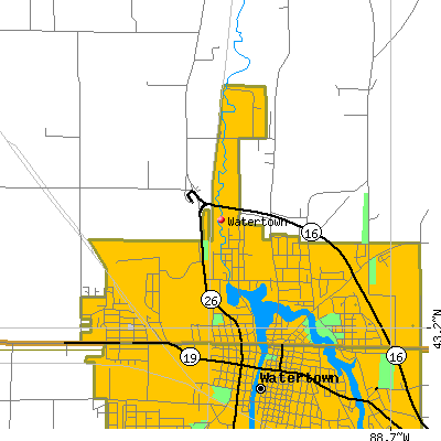 Watertown map