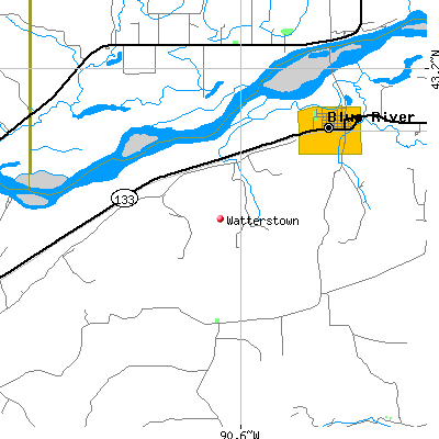 Watterstown map
