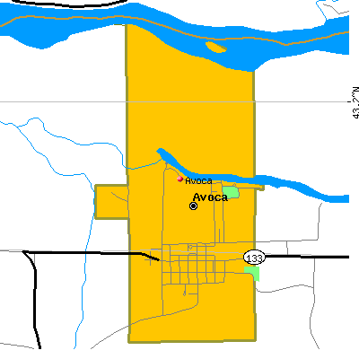 Avoca map