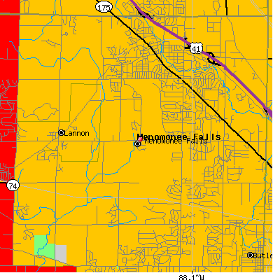 Menomonee Falls map