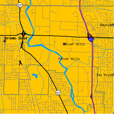 River Hills map