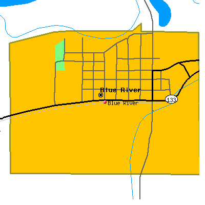 Blue River map