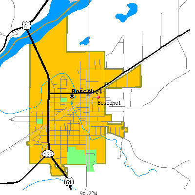 Boscobel map