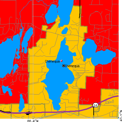 Chenequa map