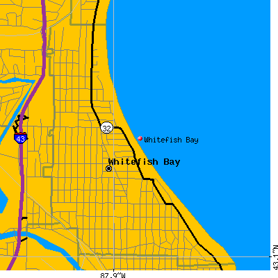 Whitefish Bay map