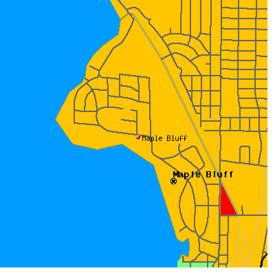 Maple Bluff map