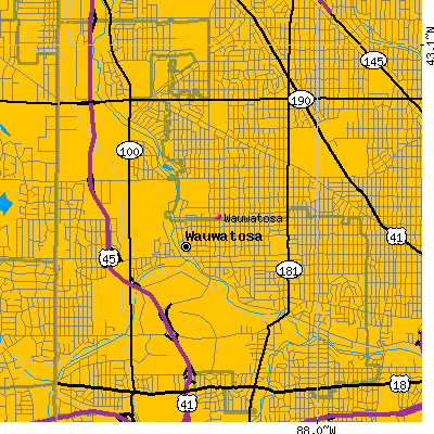 Wauwatosa map