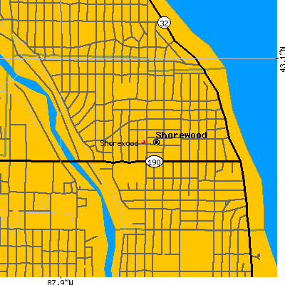 Shorewood map