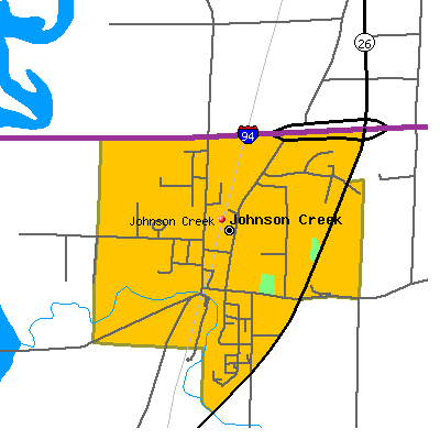 Johnson Creek map