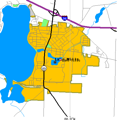 Lake Mills map