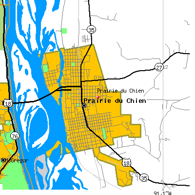 Prairie du Chien map