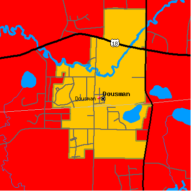 Dousman map