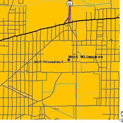 West Milwaukee map