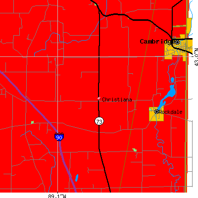 Christiana map