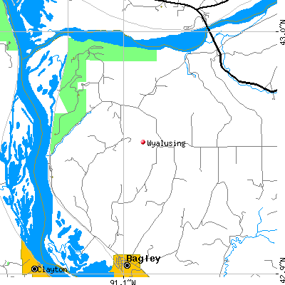Wyalusing map