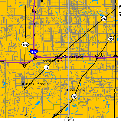 Greenfield map
