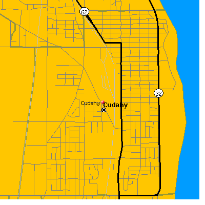 Cudahy map