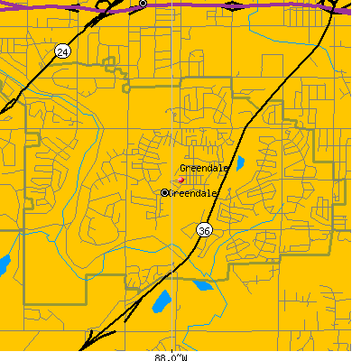 Greendale map