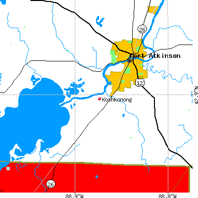 Koshkonong map