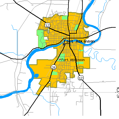 Fort Atkinson map