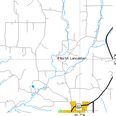 North Lancaster map