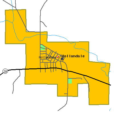 Hollandale map