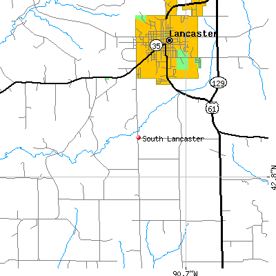 South Lancaster map