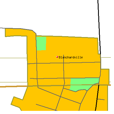 Blanchardville map