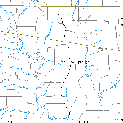 Willow Springs map
