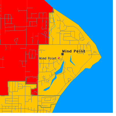 Wind Point map