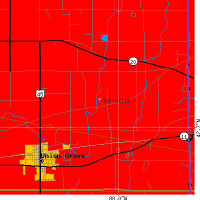 Yorkville map