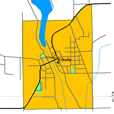 Albany map