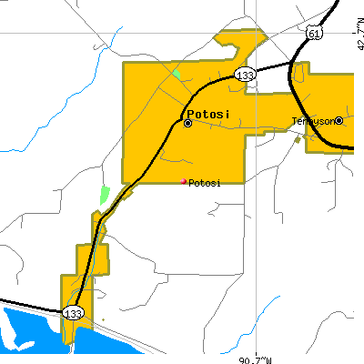 Potosi map