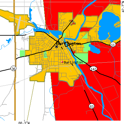 Burlington map