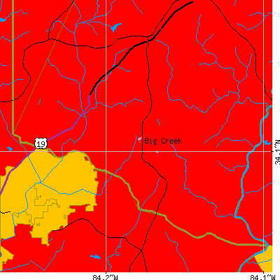 Big Creek map