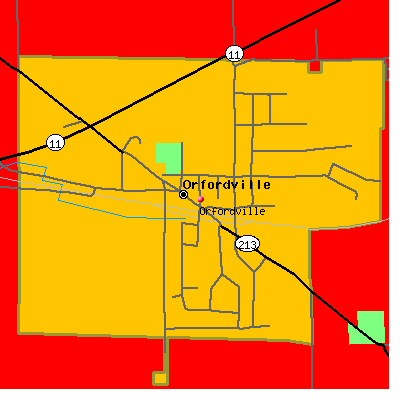 Orfordville map