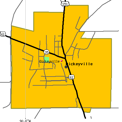 Dickeyville map