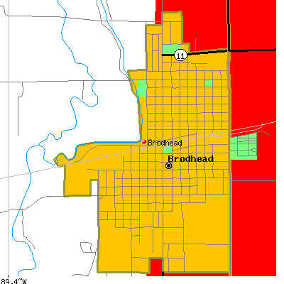 Brodhead map