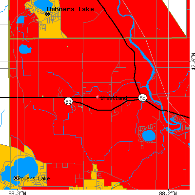 Wheatland map