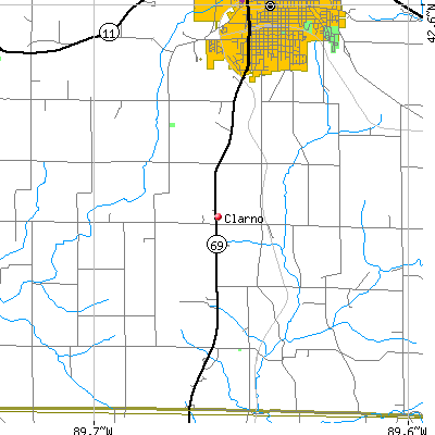 Clarno map