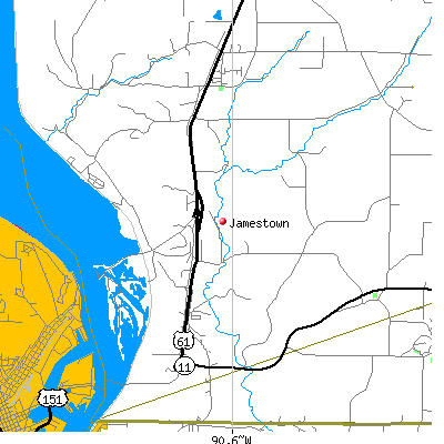 Jamestown map
